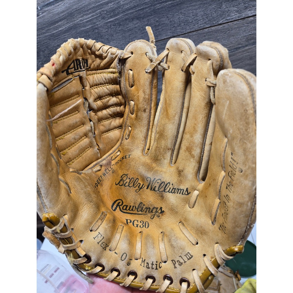 Rawlings PG30 Billy Williams Vintage Baseball Glove Tan Leather Right Hand Throw